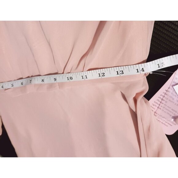 NEW Dessy Collection Strapless Chiffon Maxi Dress in Toasted Sugar, Size 6 - Picture 14 of 15